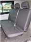 Turtle Covers Seats Tailored Seat Covers Fits VW Volkswagen Transporter T5 Kombi 2010-2015 Rear Seat Covers Right Hand Drive One-Piece Triple Bench Black