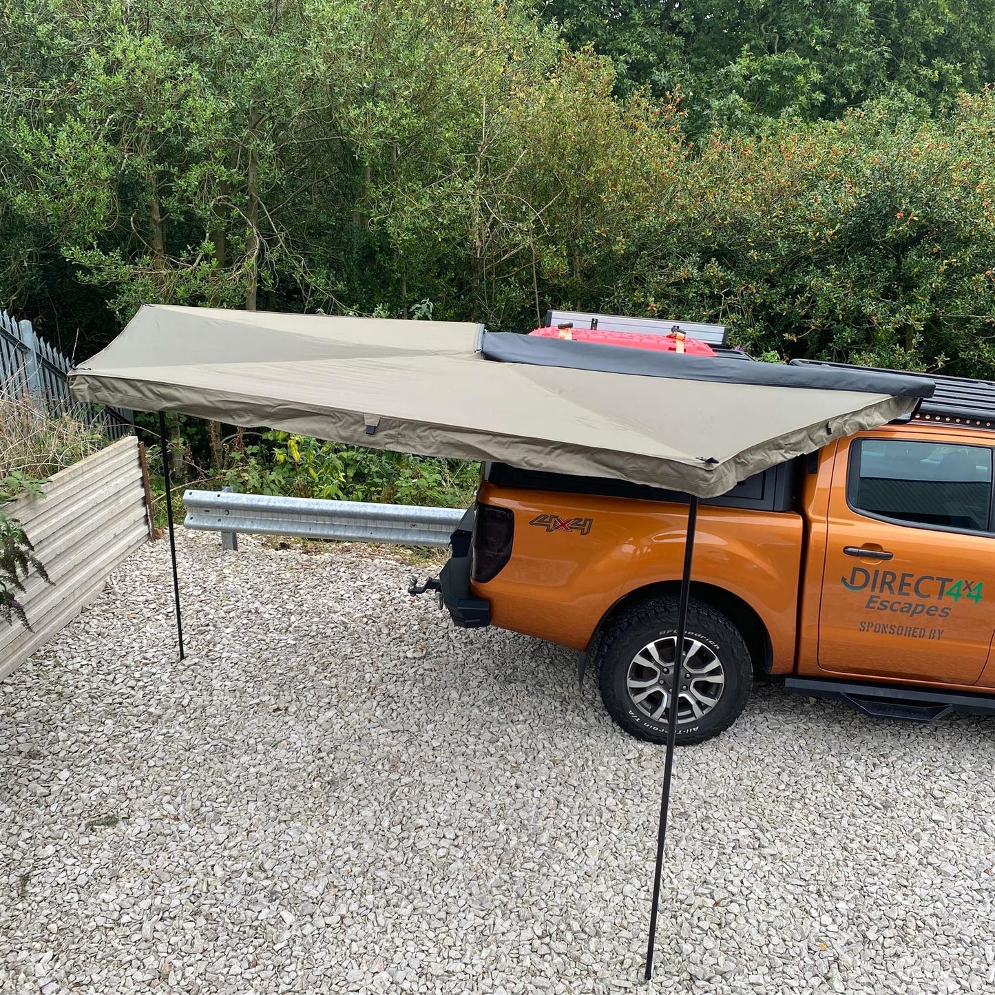 Direct4x4 Side Awnings 270-Degree RHS Hawkwing Style Expedition Fold-out Vehicle Camping Side Awning 270-Degree RHS Forest Green No side walls