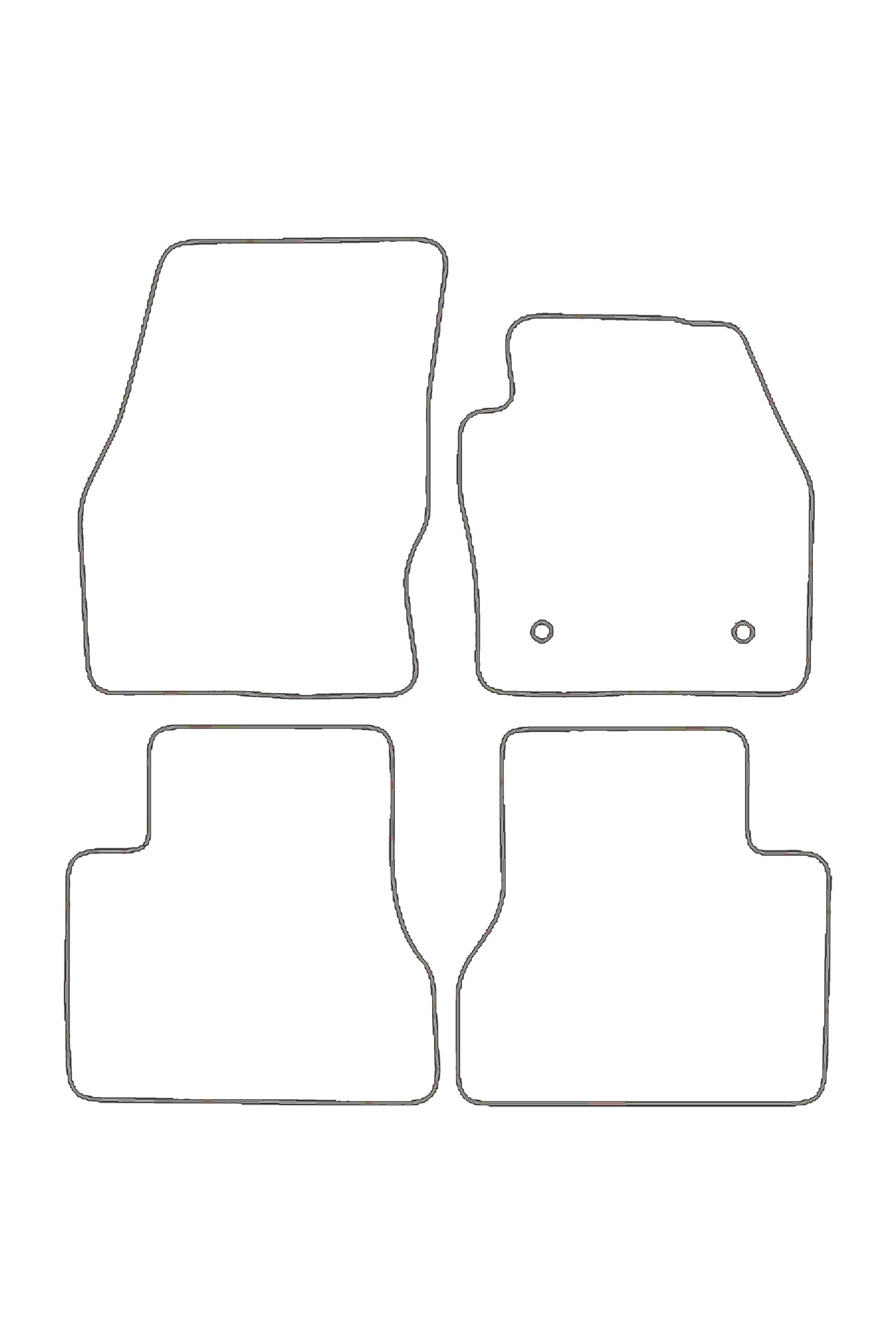 Turtle Covers Mats Tailored Rubber Mats Fits Ford Tourneo Connect SWB 2014+ Tailored Rubber Mats