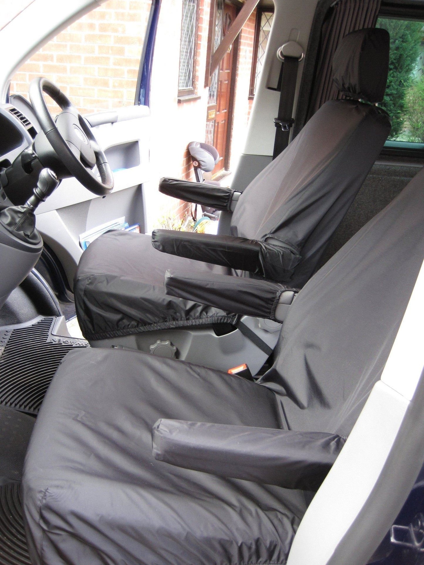 Turtle Covers Seats Tailored Seat Covers Fits VW Volkswagen e-Transporter 2020+ Front Seat Covers