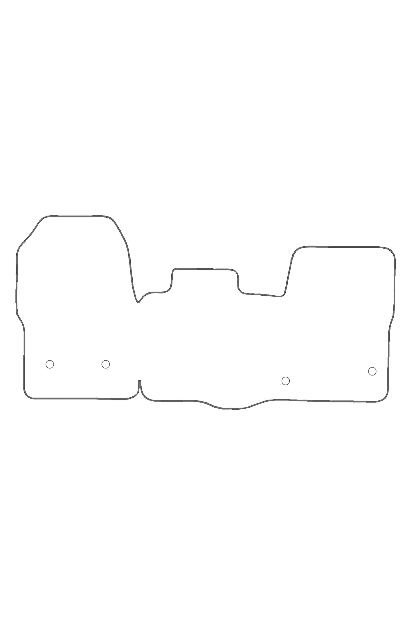 Turtle Covers Mats Tailored Rubber Mats Fits Ford Custom 2013-2023 Tailored Front Rubber Mats