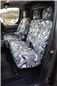 Turtle Covers Seats Tailored Seat Covers Fits Toyota Proace Electric 2021+ Front Seat Covers X Model (Without Worktray) Grey Camo