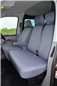 Turtle Covers Seats Tailored Seat Covers Fits VW Volkswagen e-Transporter 2020+ Front Seat Covers With Armrests Front Triple Grey