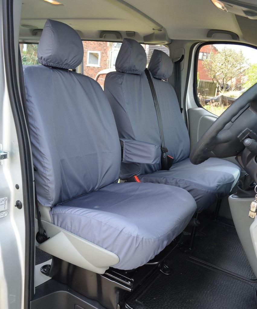Turtle Covers Seats Tailored Seat Covers Fits Vauxhall Vivaro Combi 2006-2014 Seat Covers