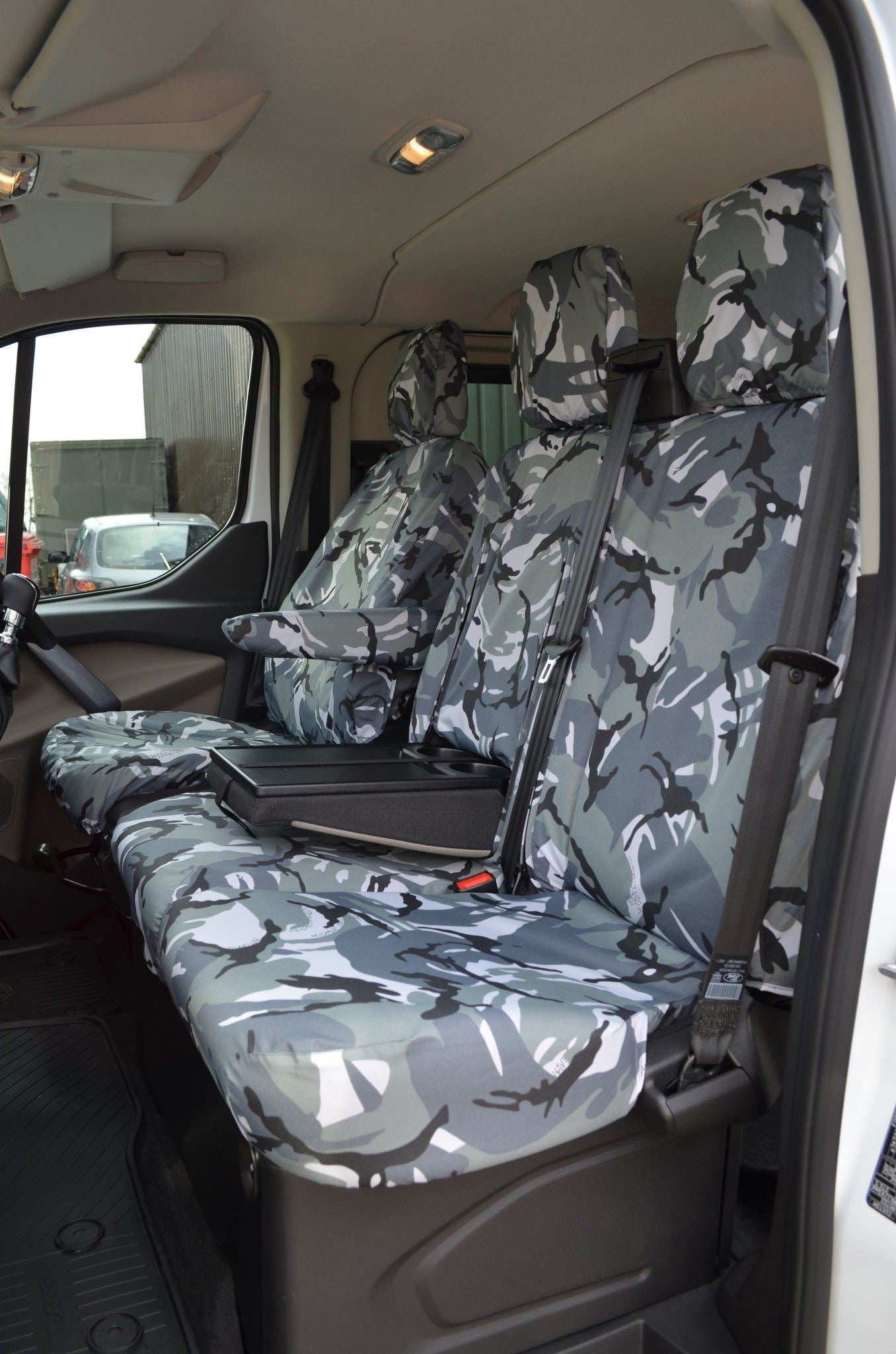 Turtle Covers Seats Tailored Seat Covers Fits Ford Transit Custom PHEV 2019-2023 Tailored Front Seat Covers