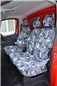 Turtle Covers Seats Tailored Seat Covers Fits Nissan Primastar Crew Cab 2022+ Tailored Rear Seat Covers Right Hand Drive Front 3 (No Storage) Urban Camo