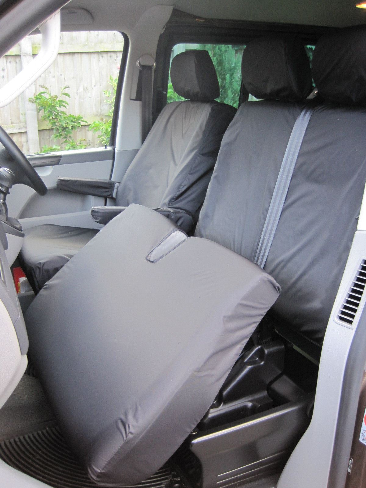 Turtle Covers Seats Tailored Seat Covers Fits VW Volkswagen e-Transporter 2020+ Front Seat Covers