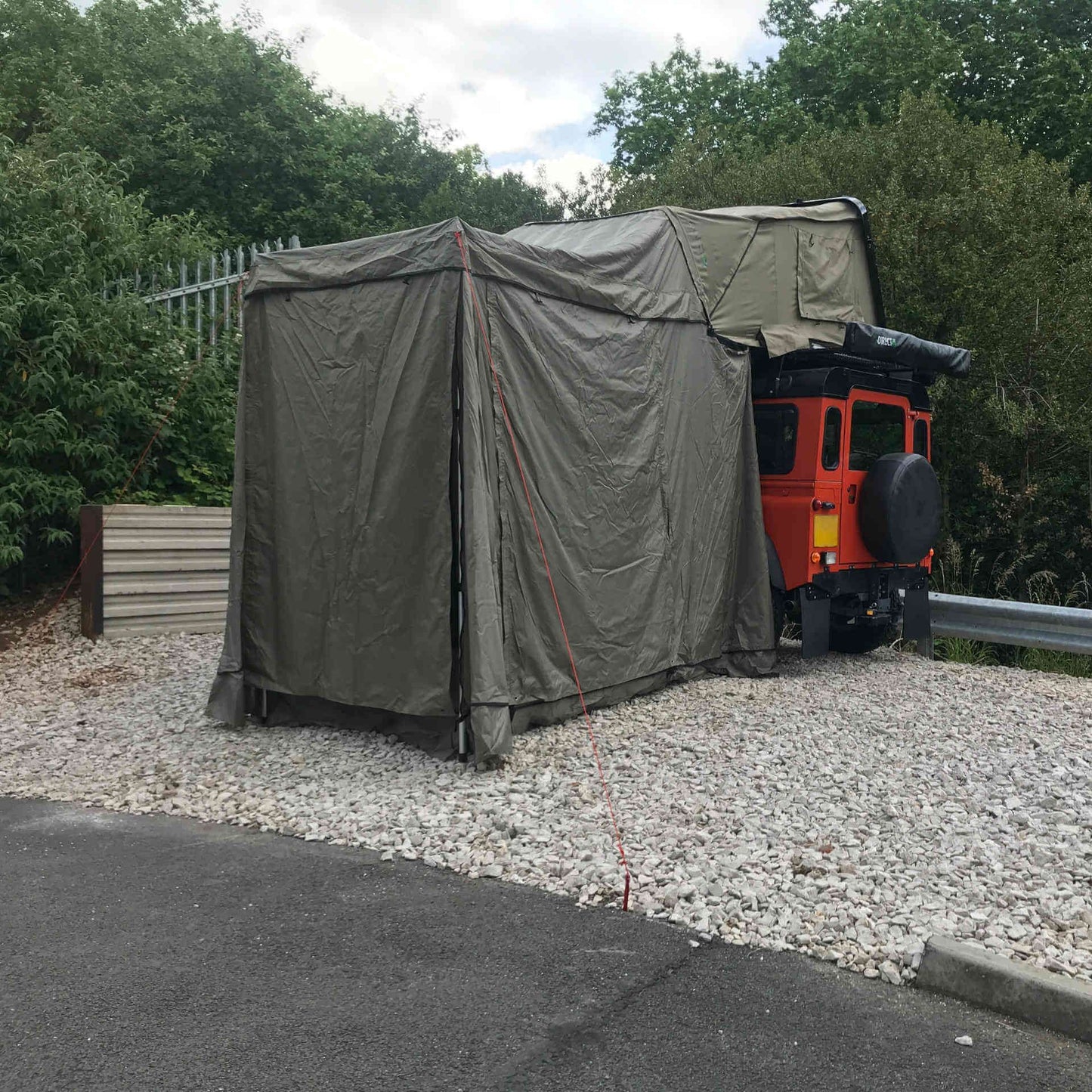 Direct4x4 Roof Top Tents Annex Addon for the Direct4x4 RoofTrekk 3 Person Roof Top Camping Tent in Grey