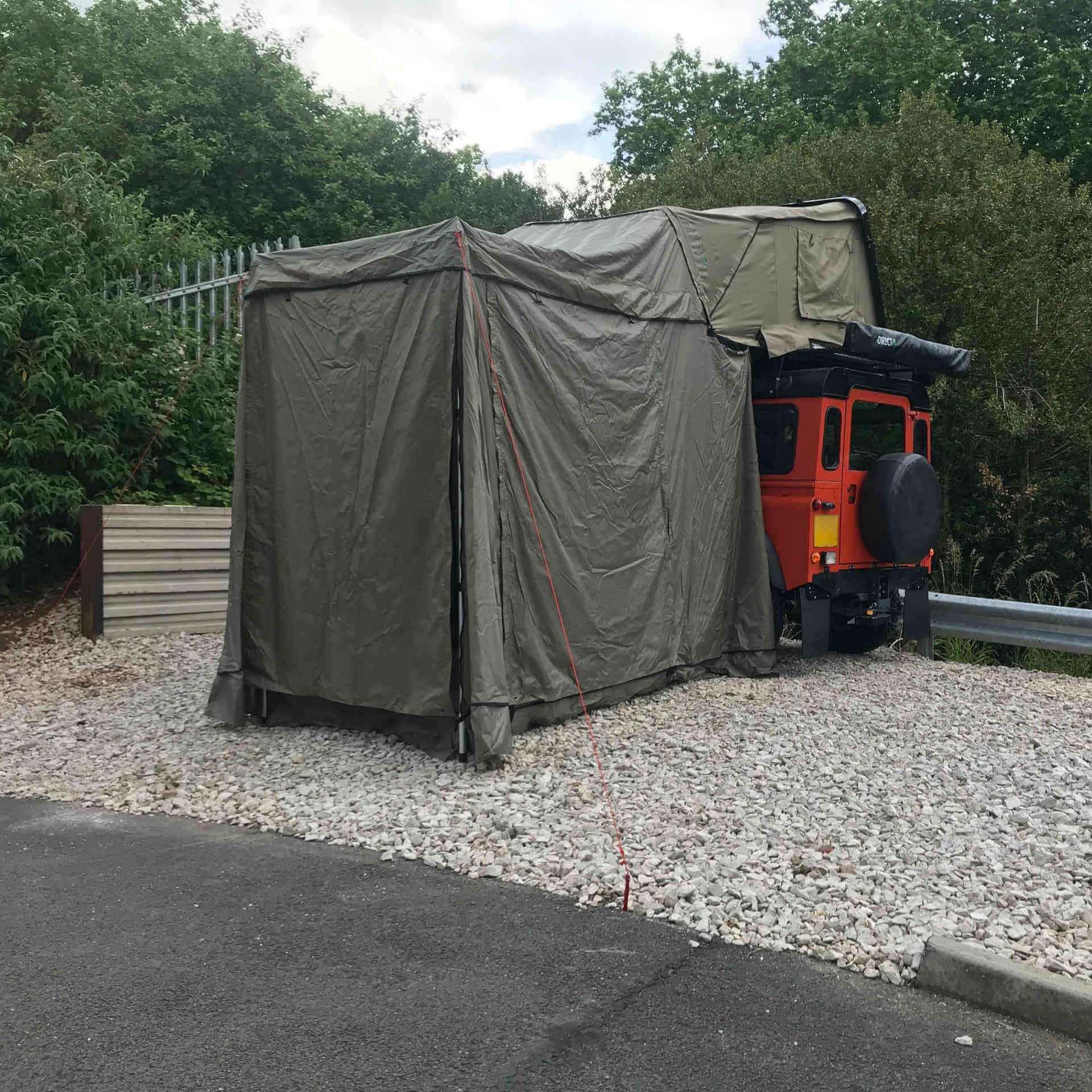 Direct4x4 Roof Top Tents Annex Addon for the Direct4x4 RoofTrekk 3 Person Roof Top Camping Tent in Grey