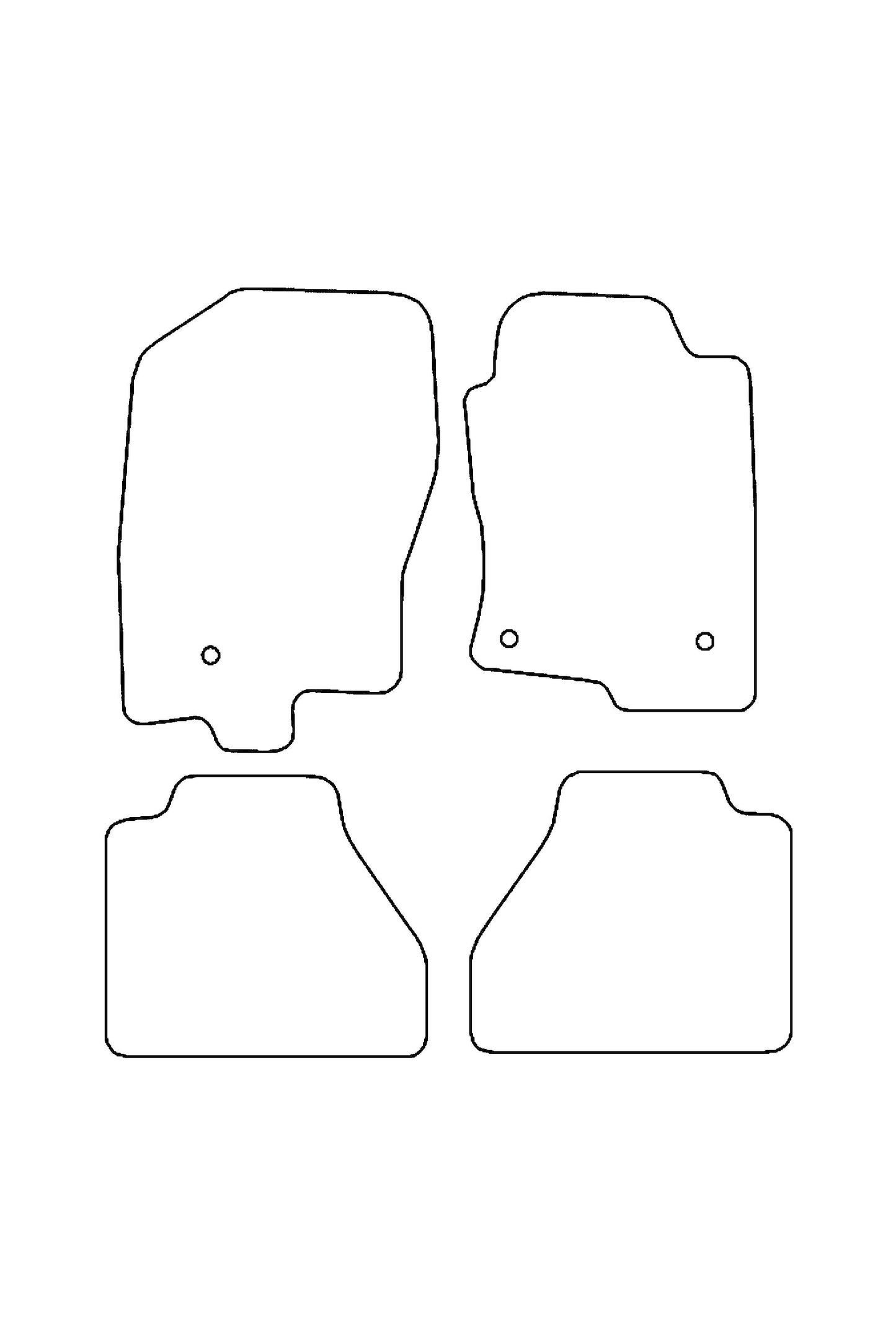 Turtle Covers Mats Tailored Rubber Mats Fits Nissan Navara 2010-2016 Tailored Front & Rear Rubber Mats