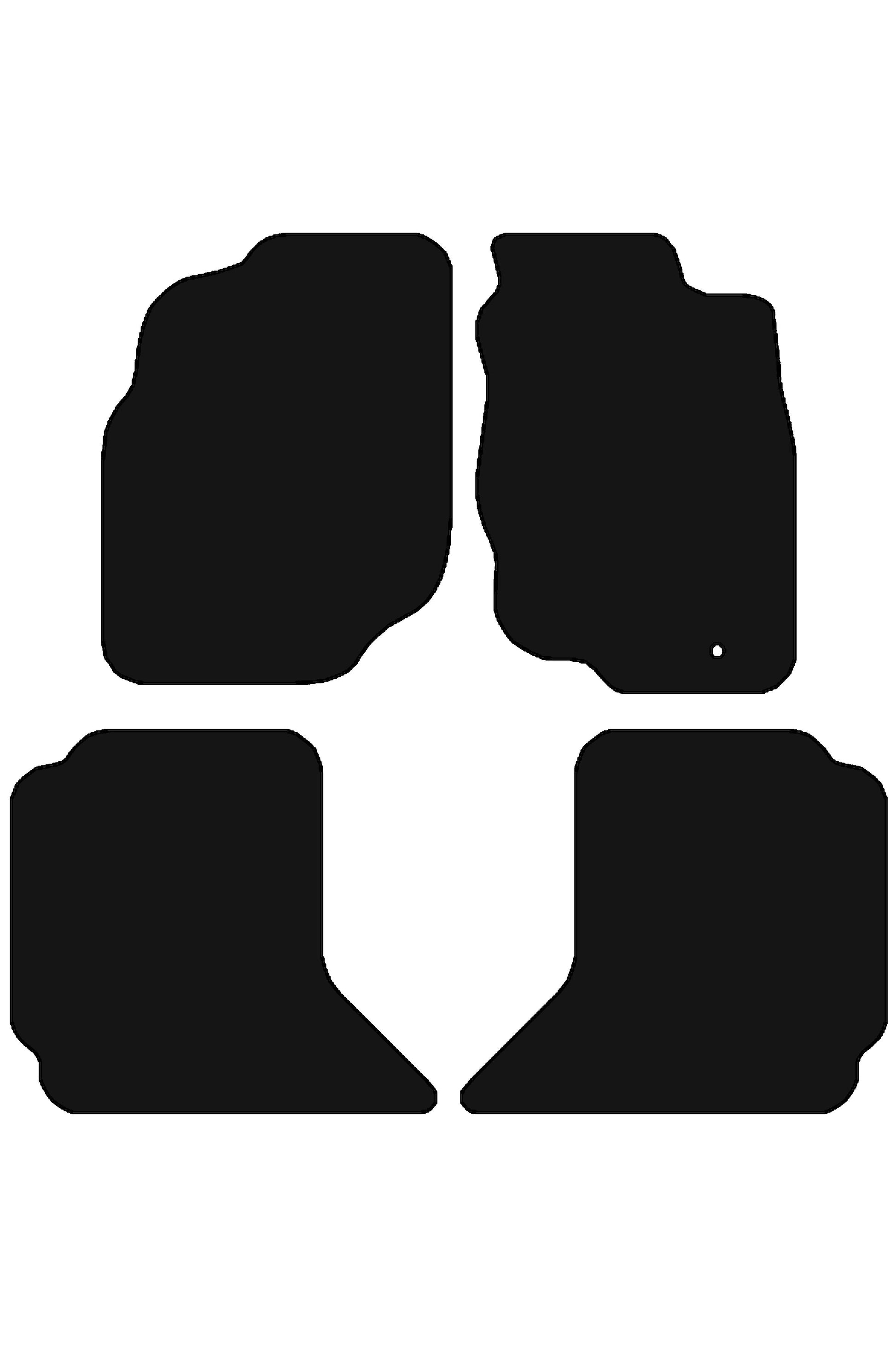 Turtle Covers Mats Tailored Rubber Mats Fits Toyota Hilux 2005-2012 Tailored Front & Rear Rubber Mats