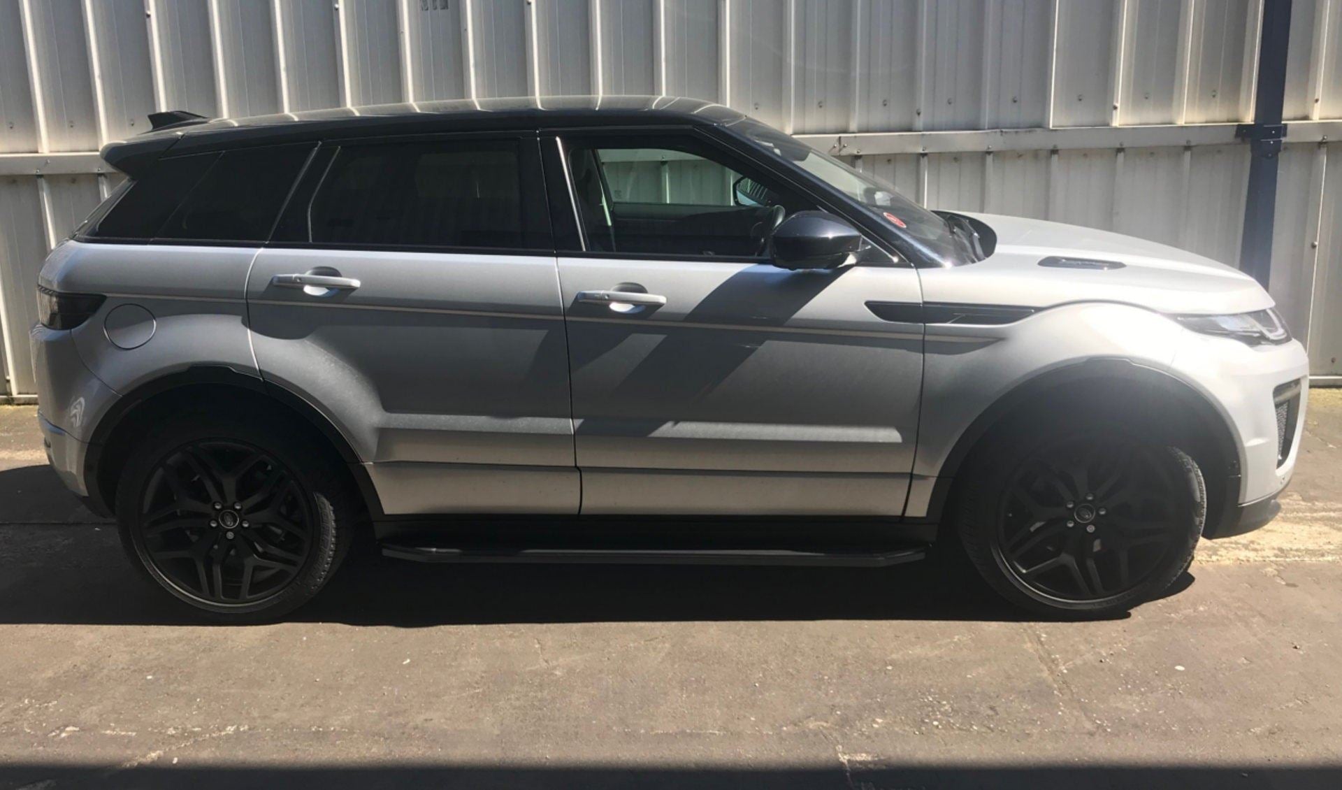 Direct4x4 Side Steps and Bars Black Raptor Side Steps Running Boards for Range Rover Evoque Dynamic/HSE 11-18