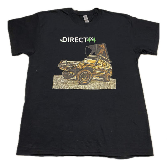 Direct4x4 Black Discovery Crew Neck T-Shirt