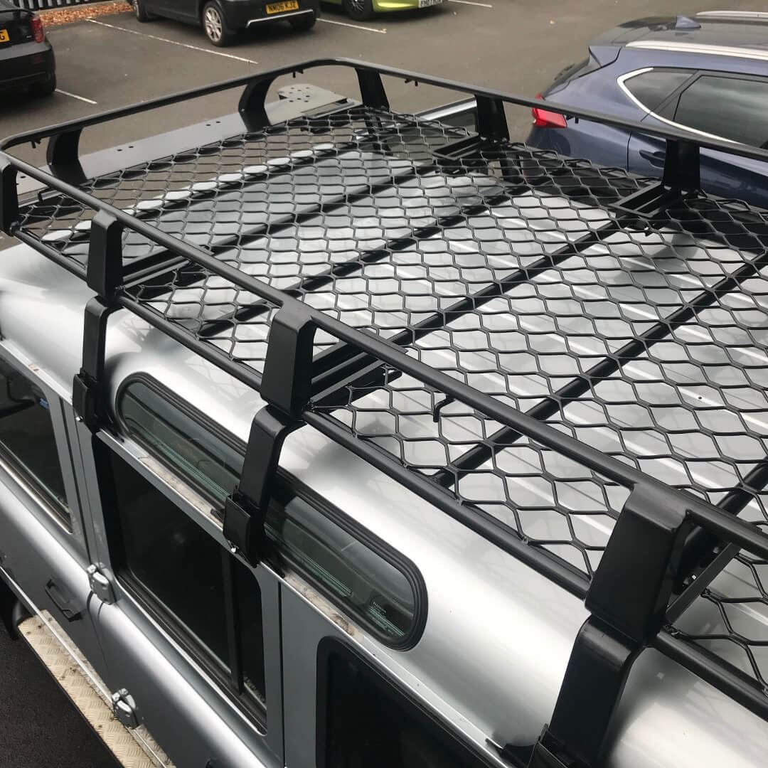 Direct4x4 Roof Racks Expedition Aluminium Full Basket Roof Rack for Land Rover Defender 90 1983-2016