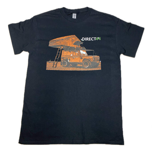 Direct4x4 T-Shirts Direct4x4 Black Defender Crew Neck T-Shirt Medium