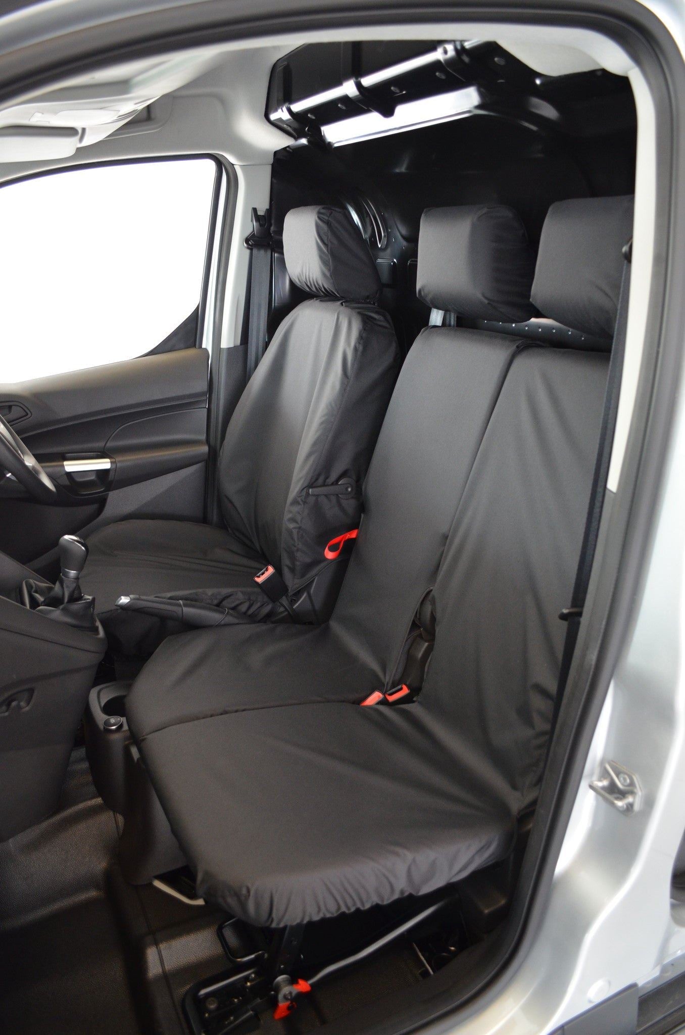 Turtle Covers Seats Tailored Seat Covers Fits Ford Transit Connect Van 2018-2024 3-Seater Front Seat Covers