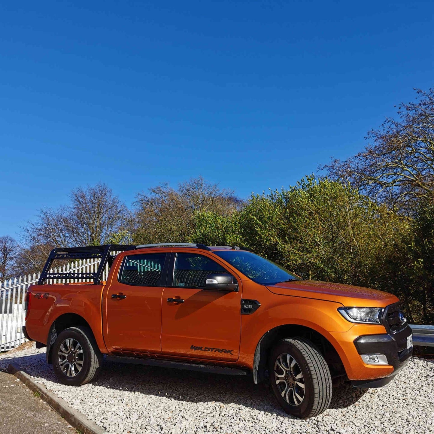 Direct4x4 Pickup Truck Cargo Racks Adjustable Load Bed Roof Top Tent Cargo Frame Rack for Nissan Navara D40 06-15