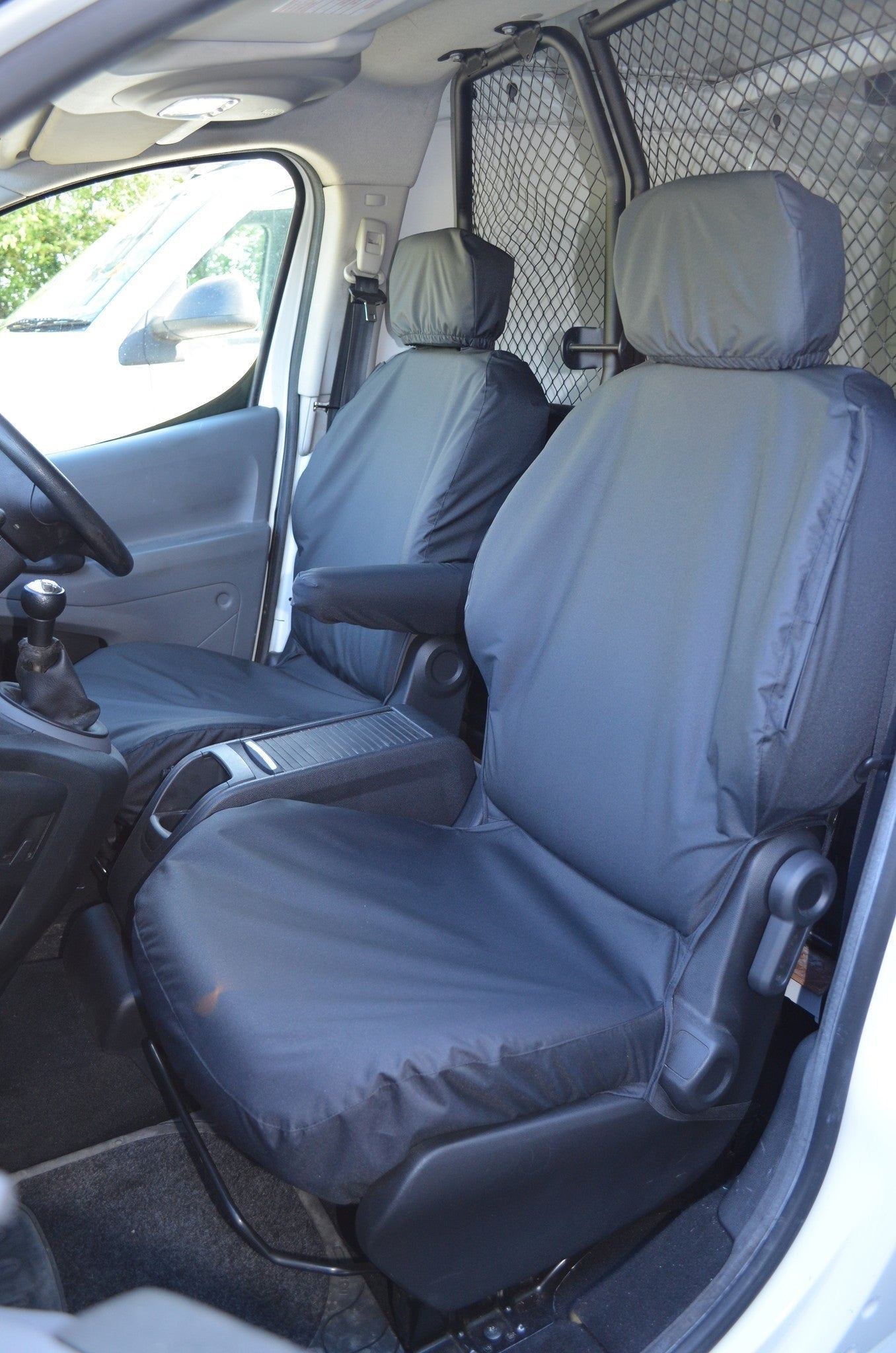 Turtle Covers Seats Tailored Seat Covers Fits Peugeot Partner Van 2008-2018 Front Seat Covers