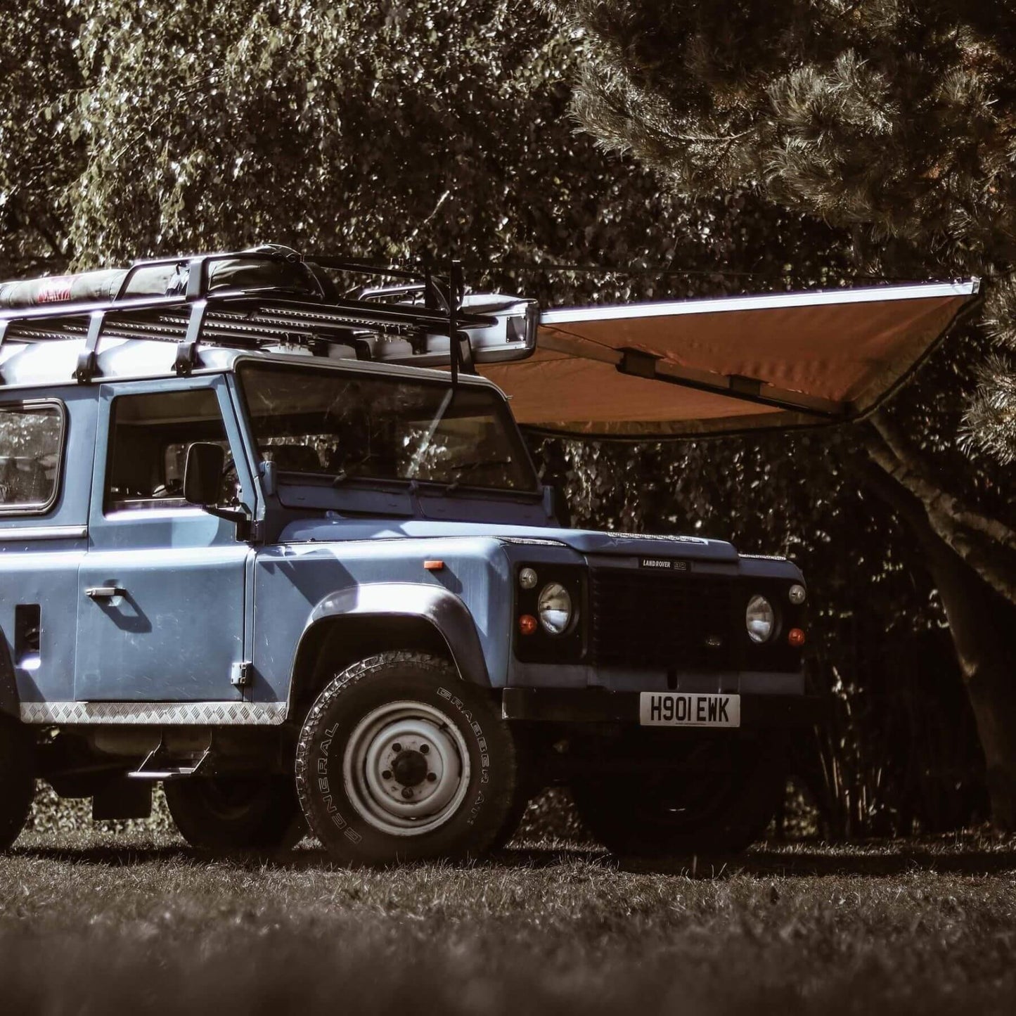 Direct4x4 Side Awnings 180-Degree Expedition Foldout Vehicle Camping Side Awning