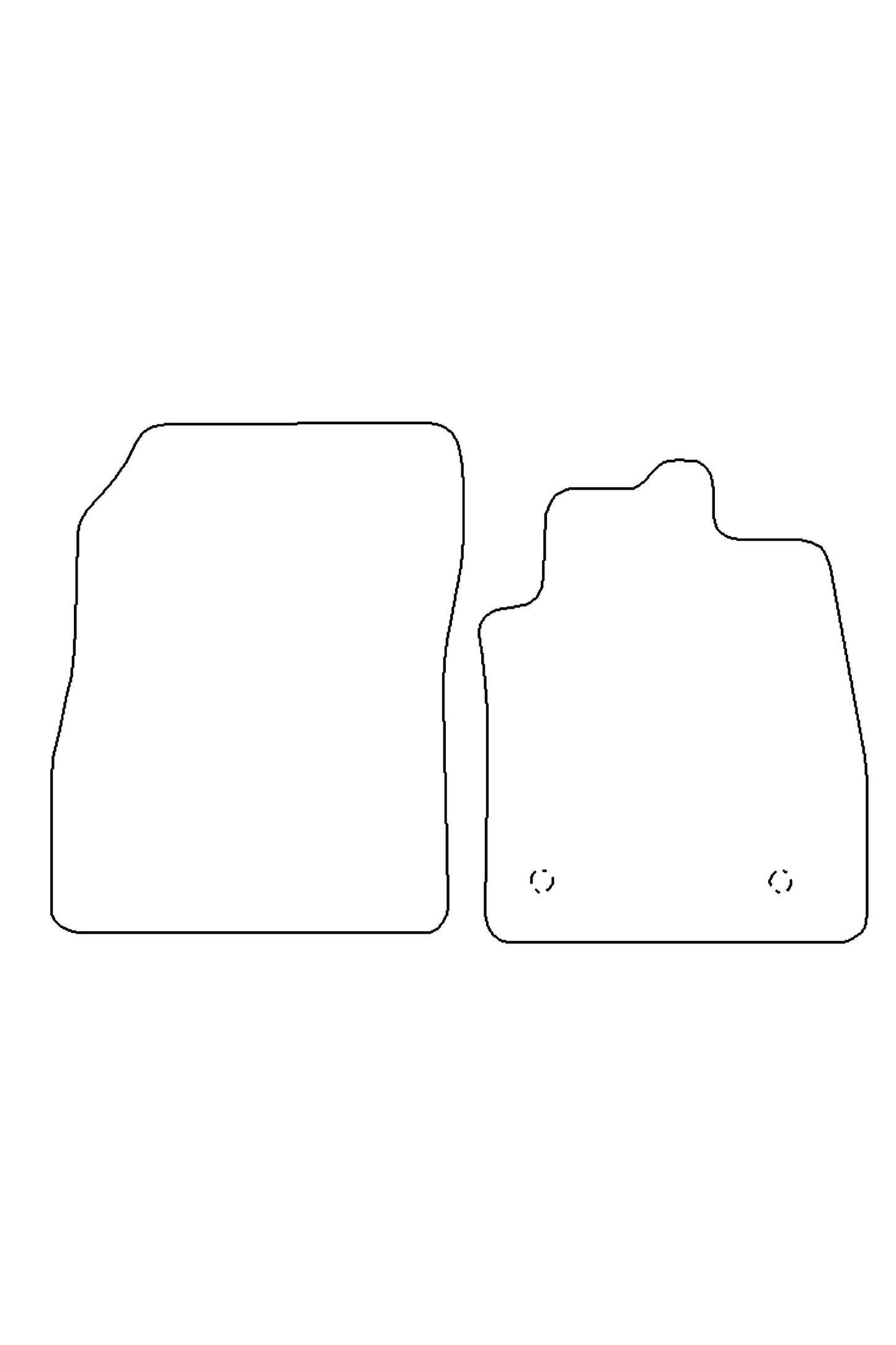 Turtle Covers Mats Tailored Rubber Mats Fits Ford Fiesta Van 2018+ Tailored Front Rubber Mats