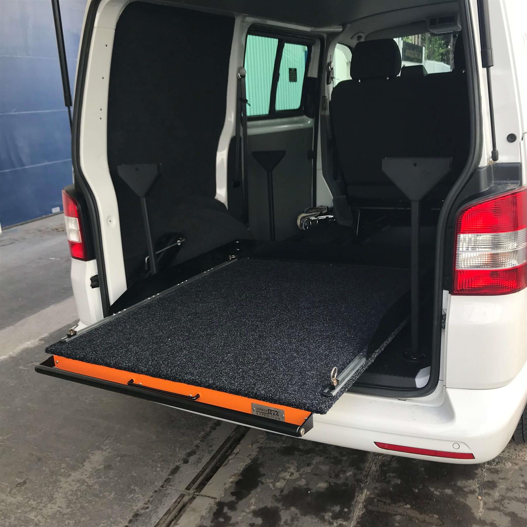 Direct4x4 Slideout Cargo Trays Heavy Duty Universal Carpet Top Slideout Cargo Tray for Vans & Pickups