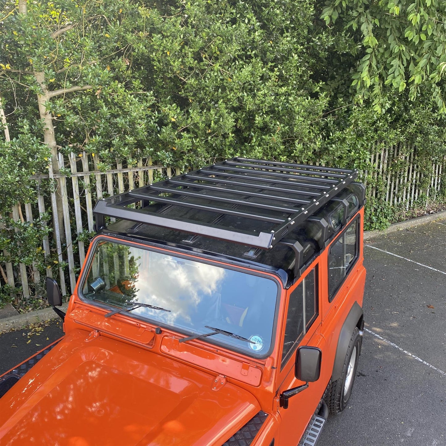 Direct4x4 Roof Racks Low Profile Open Bar Aluminium Roof Rack for Land Rover Defender 90 1983-2016