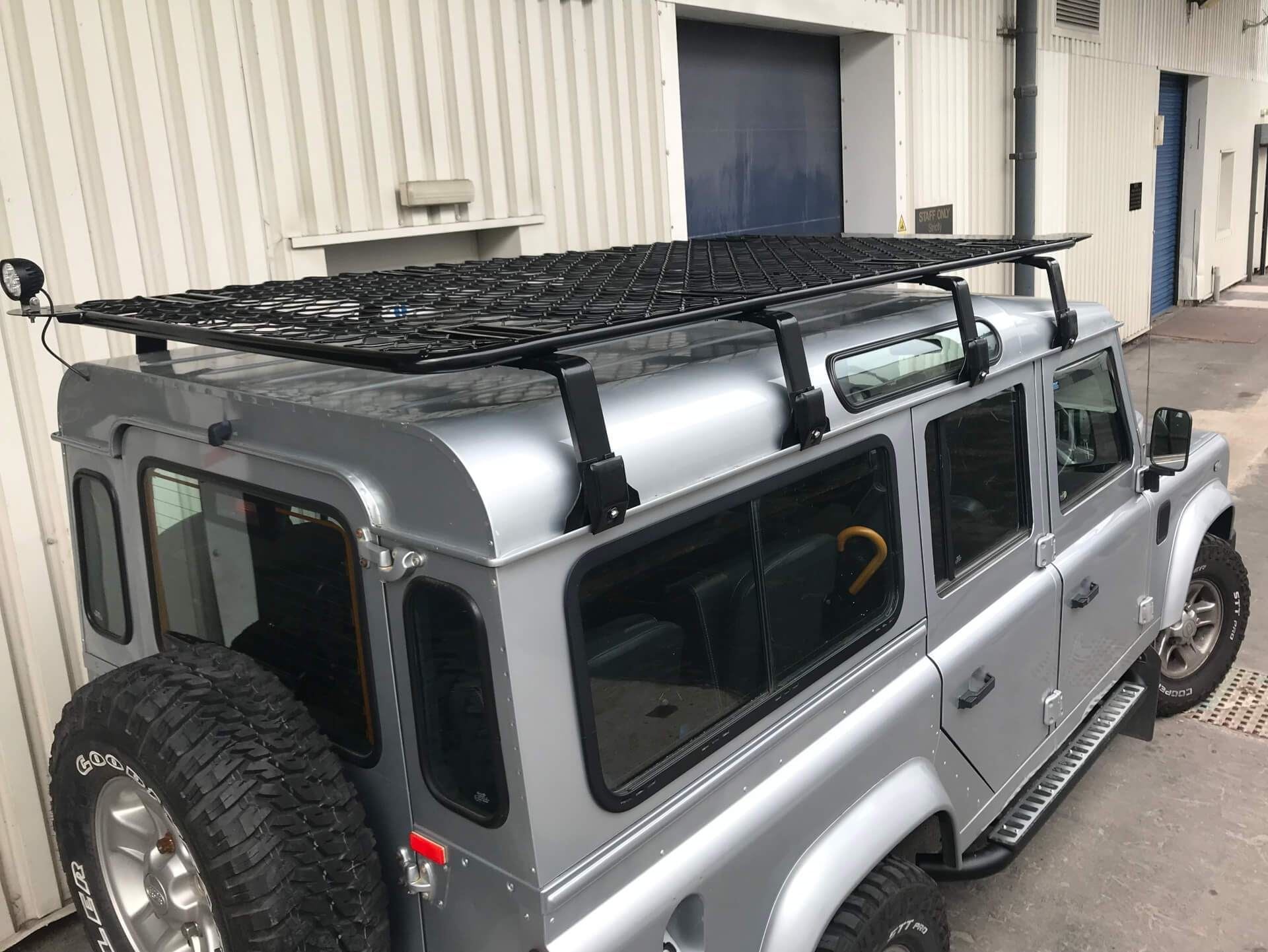 Direct4x4 Roof Racks Expedition Aluminium Flat Roof Rack for Land Rover Defender 110 1971-2016