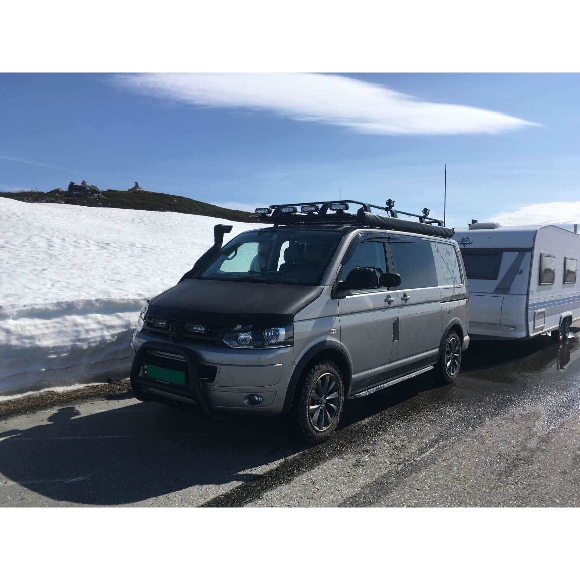 Direct4x4 Roof Racks Expedition Steel Full Basket Roof Rack for Volkswagen Transporter T6 SWB