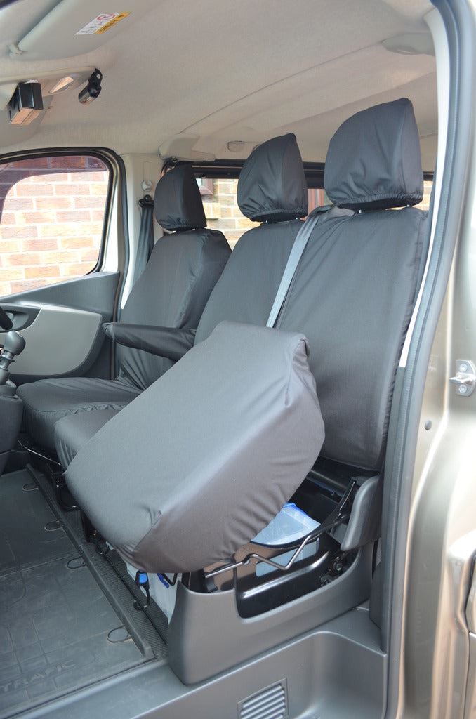 Turtle Covers Seats Tailored Seat Covers Fits Nissan Primastar Crew Cab 2022+ Tailored Rear Seat Covers