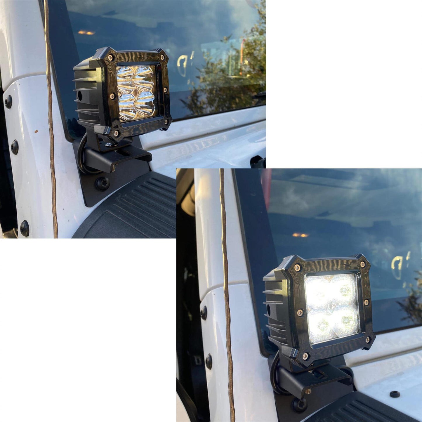 Direct4x4 Spotlight Universal Square 4LED x 5W OSRAM LED Work Spotlight