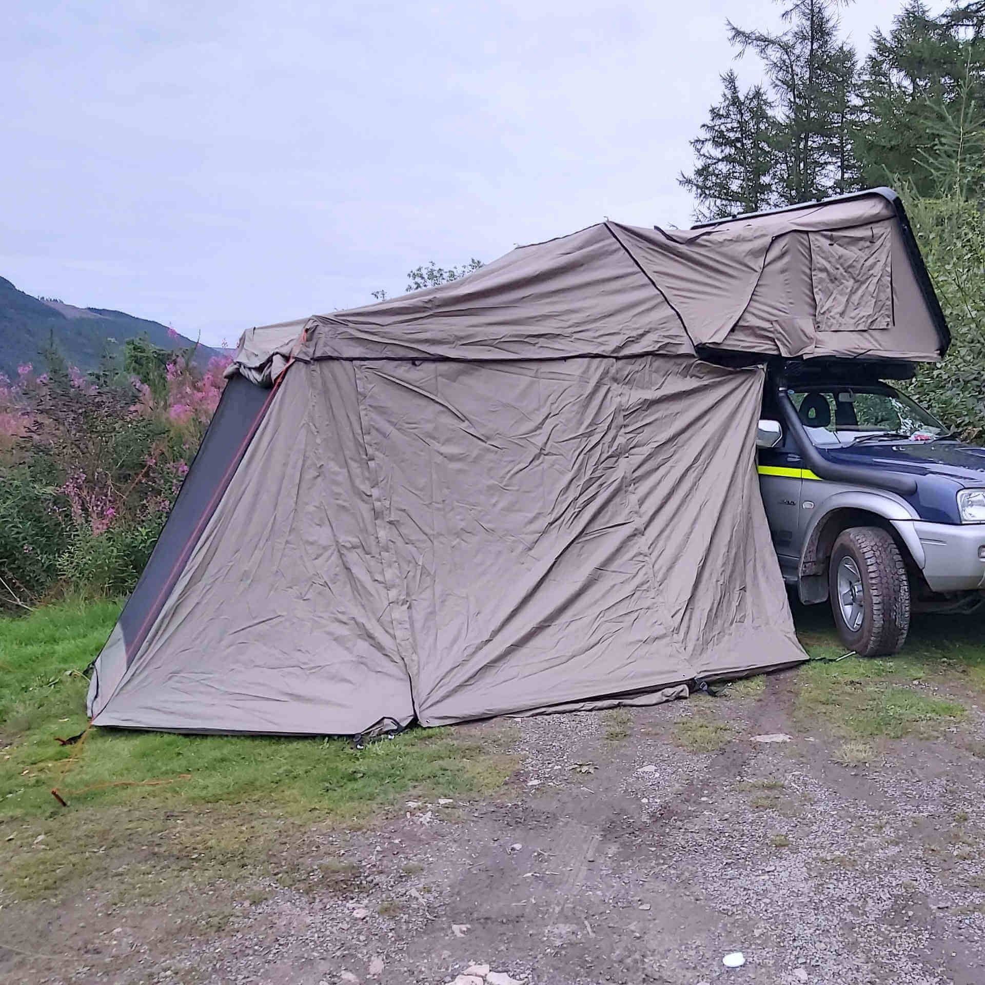 Direct4x4 Roof Top Tents Annex Addon for the Direct4x4 RoofTrekk 4 Person Roof Top Camping Tent in Grey