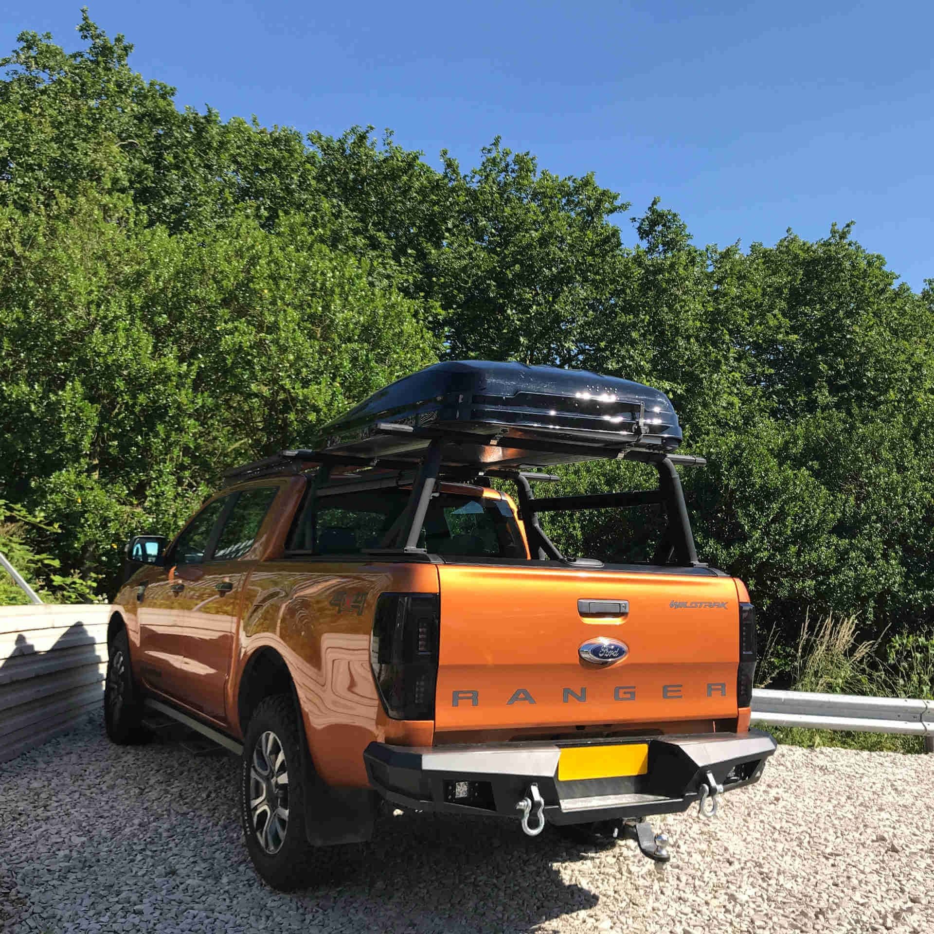 Direct4x4 Pickup Truck Roll Sports Bars Adaptable Adjustable Cargo Rack fits with or without a Roll & Lock