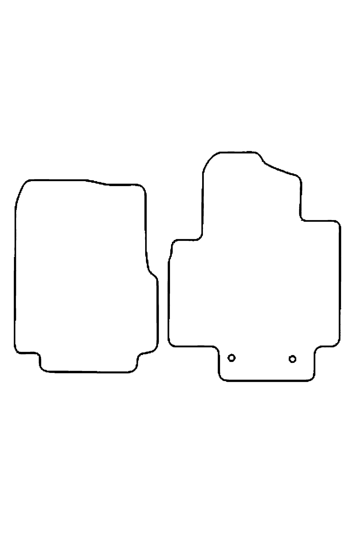 Turtle Covers Mats Tailored Rubber Mats Fits Nissan eNV200 2016+ Tailored Rubber Mats