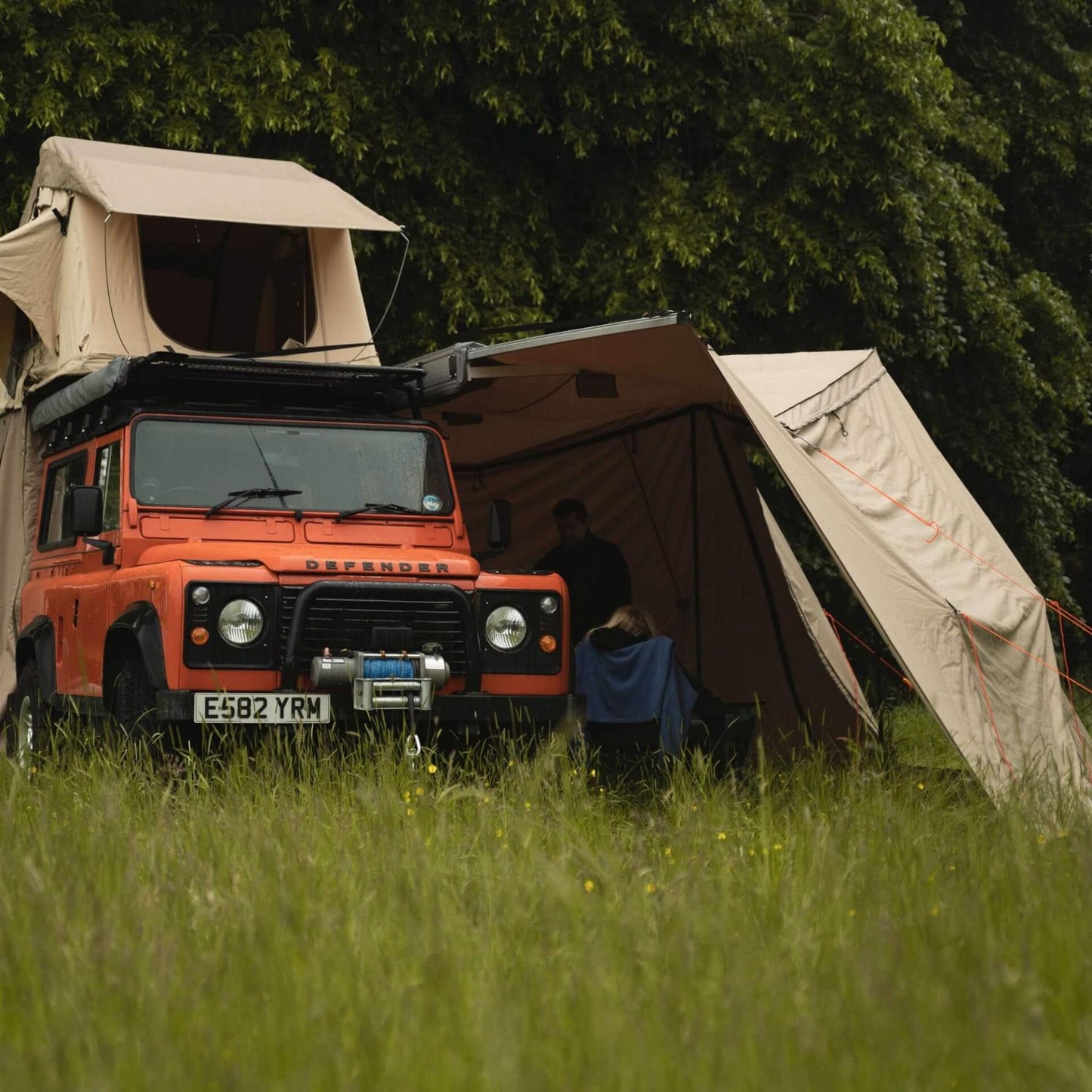 Direct4x4 Side Awnings 270-Degree LHS Overland Expedition Fold-out Vehicle Camping Side Awning