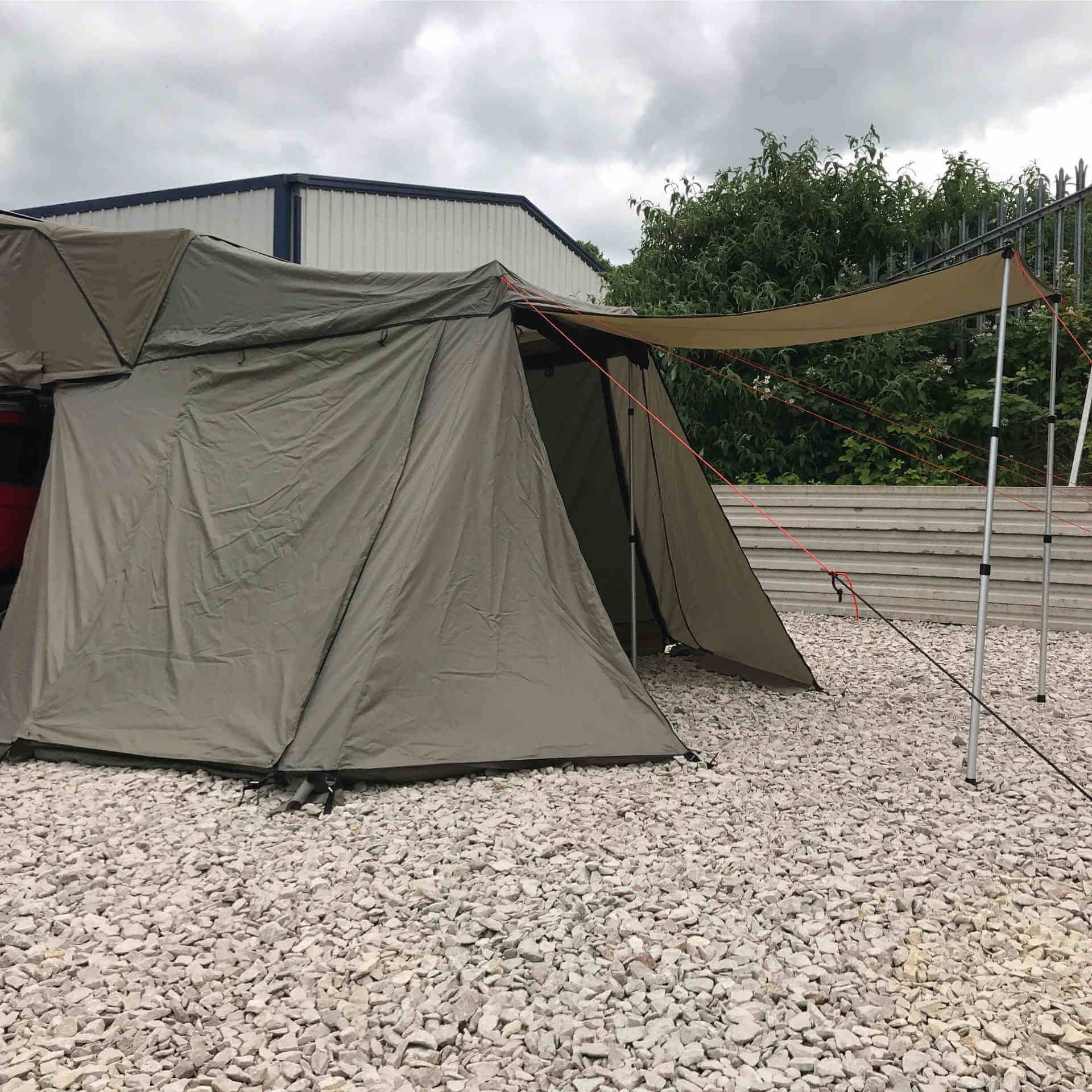 Direct4x4 Roof Top Tents Annex Addon for the Direct4x4 RoofTrekk 3 Person Roof Top Camping Tent in Grey