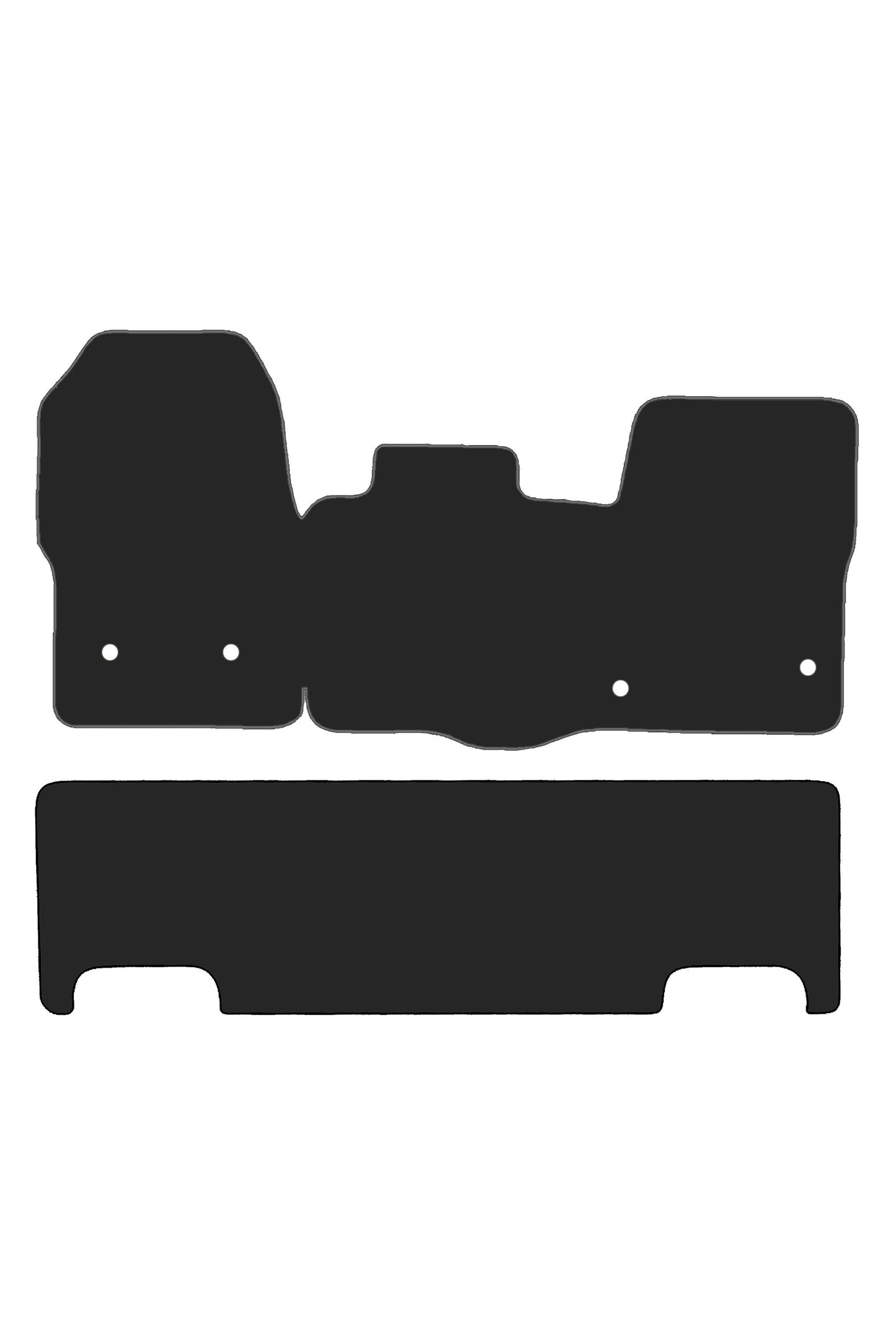 Turtle Covers Mats Tailored Rubber Mats Fits Ford Custom 2013-2023 Tailored Crew Cab Rubber Mats
