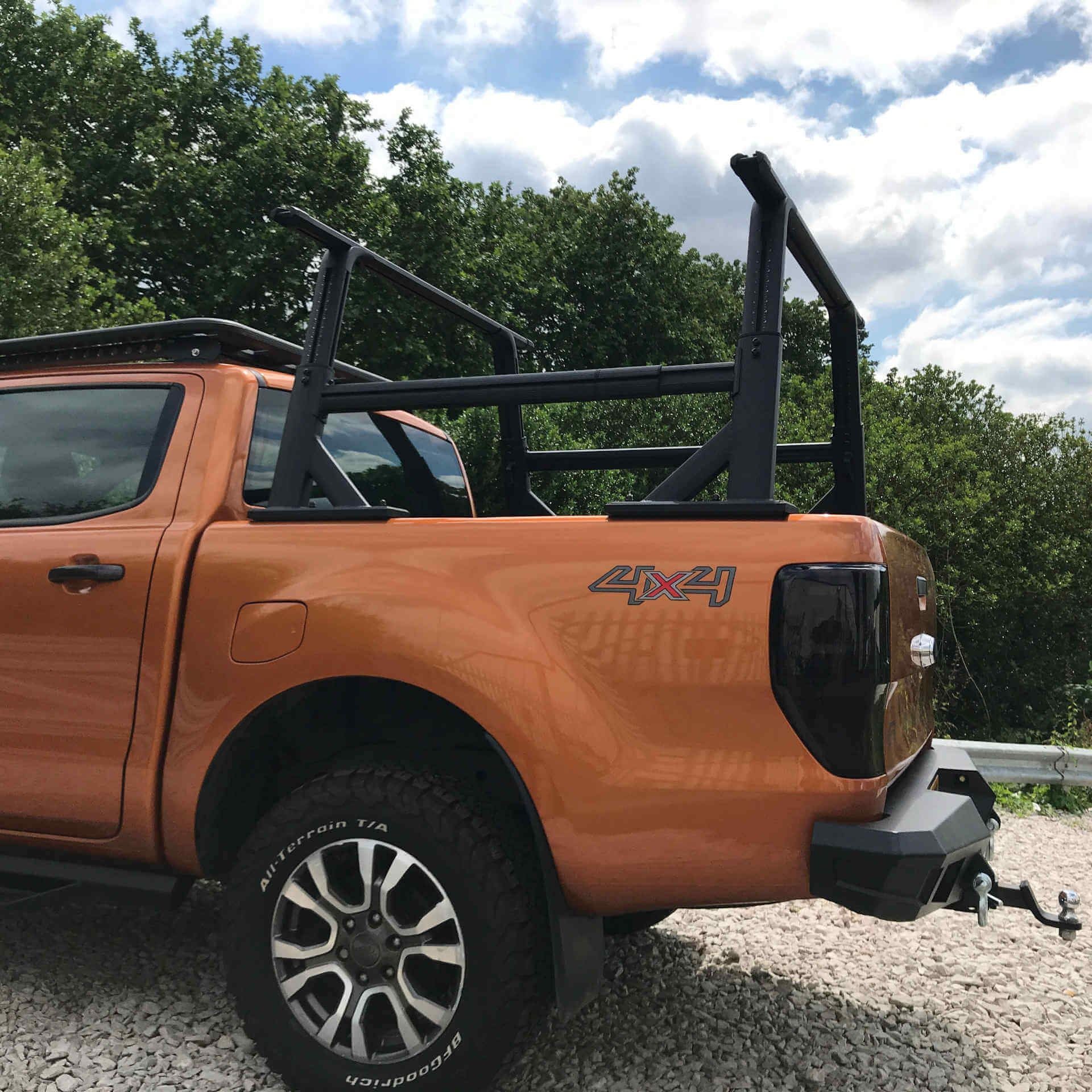Direct4x4 Pickup Truck Roll Sports Bars Adaptable Adjustable Cargo Rack fits with or without a Roll & Lock