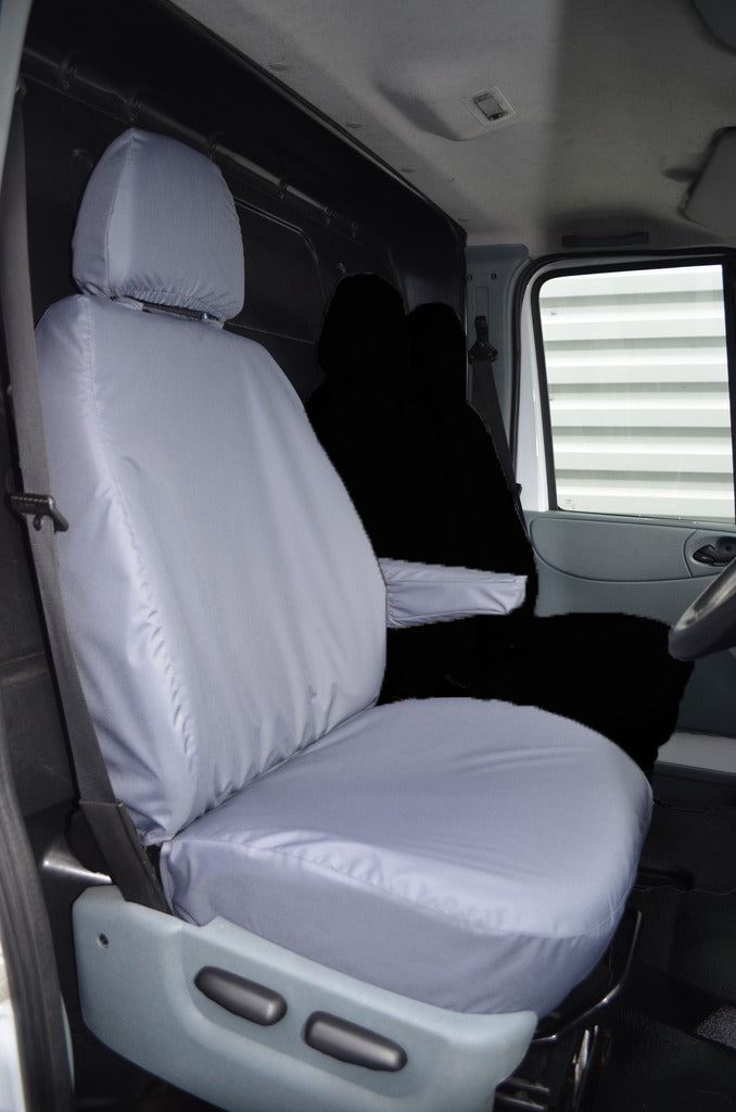 Turtle Covers Seats Tailored Seat Covers Fits Ford Transit Van 2000-2013 Driver's Seat Tailored Seat Cover Right Hand Drive Standard Grey