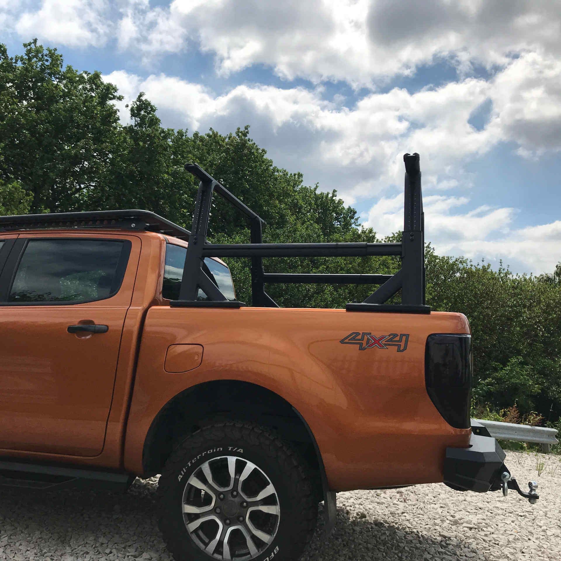 Direct4x4 Pickup Truck Roll Sports Bars Adaptable Adjustable Cargo Rack fits with or without a Roll & Lock
