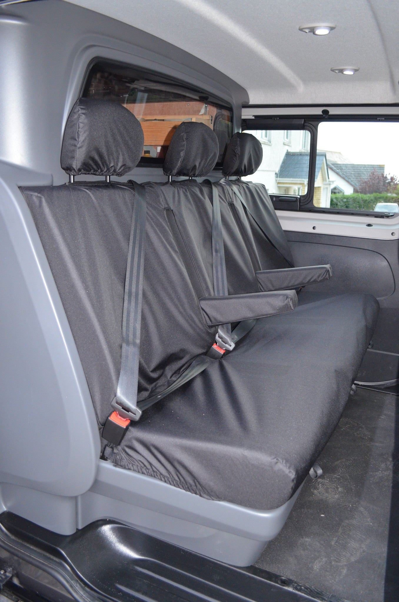Turtle Covers Seats Tailored Seat Covers Fits Nissan Primastar Crew Cab 2022+ Tailored Rear Seat Covers