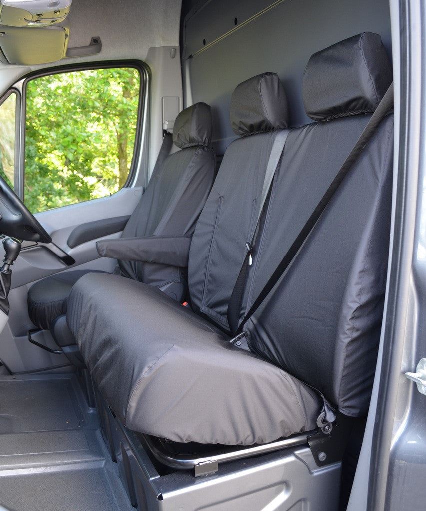 Turtle Covers Seats Tailored Seat Covers Fits VW Volkswagen Crafter 2006-2009 Van Tailored & Waterproof Seat Covers