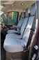 Turtle Covers Seats Tailored Seat Covers Fits Ford Transit Van 2014+ Tailored Front Seat Covers Right Hand Drive Driver's Seat & Double Passenger NO Worktray Grey