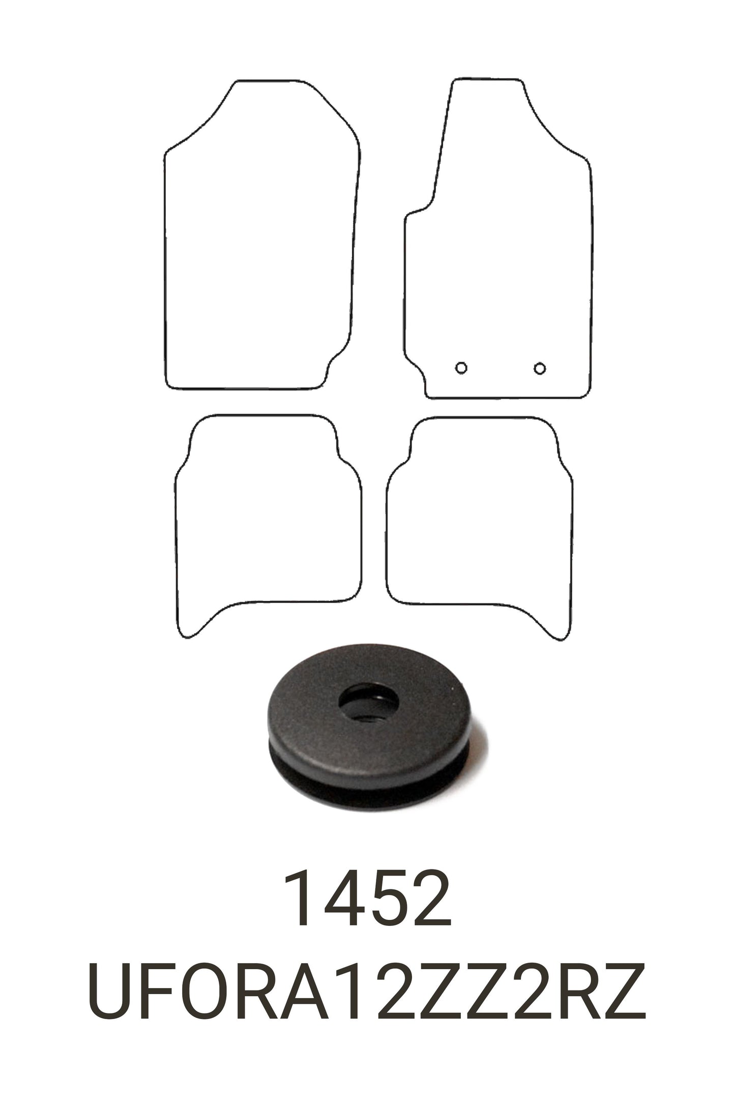 Turtle Covers Mats Tailored Rubber Mats Fits Ford Ranger 2012-2022 Tailored Front & Rear Rubber Mats Front & Rear Right Hand Drive Standard