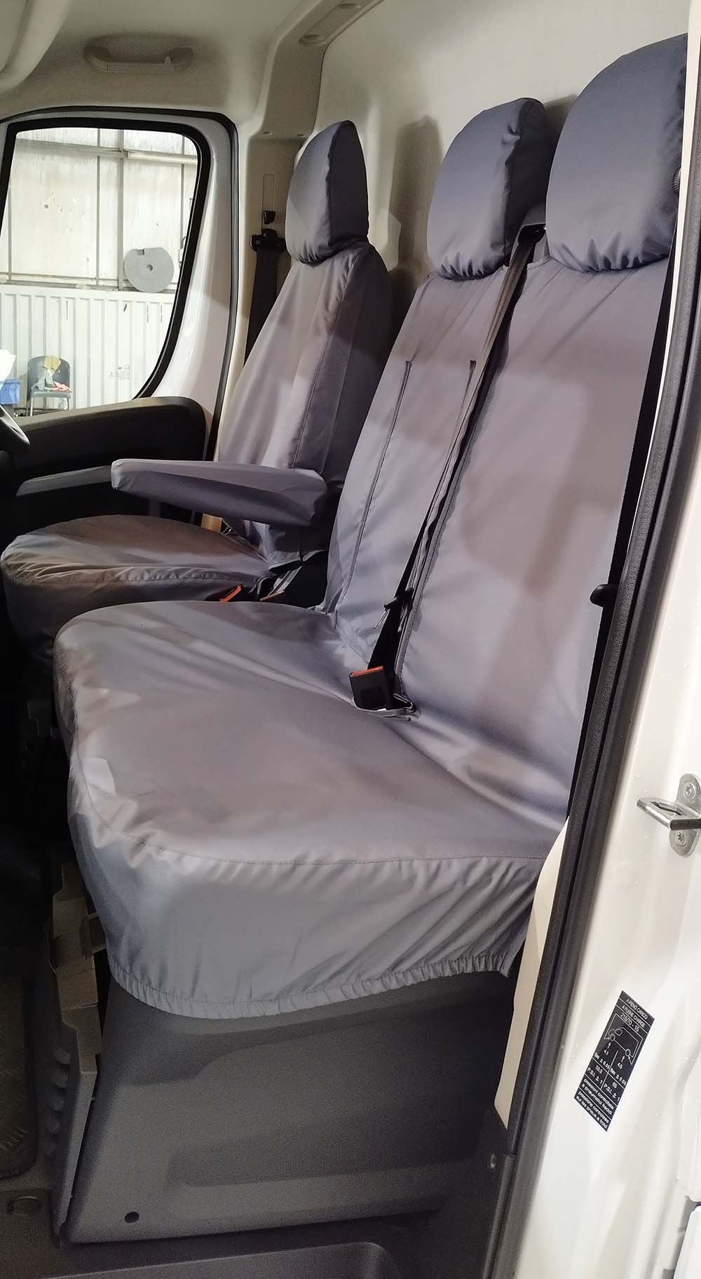 Turtle Covers Seats Tailored Seat Covers Fits Peugeot e-Boxer Van 2022+ Front Seat Covers