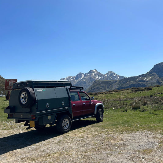 Direct4x4 Pickup Truck Hardtop Canopies Expedition Pickup Truck Replacement Flatbed UTE Back with 2-Person Camping Pod