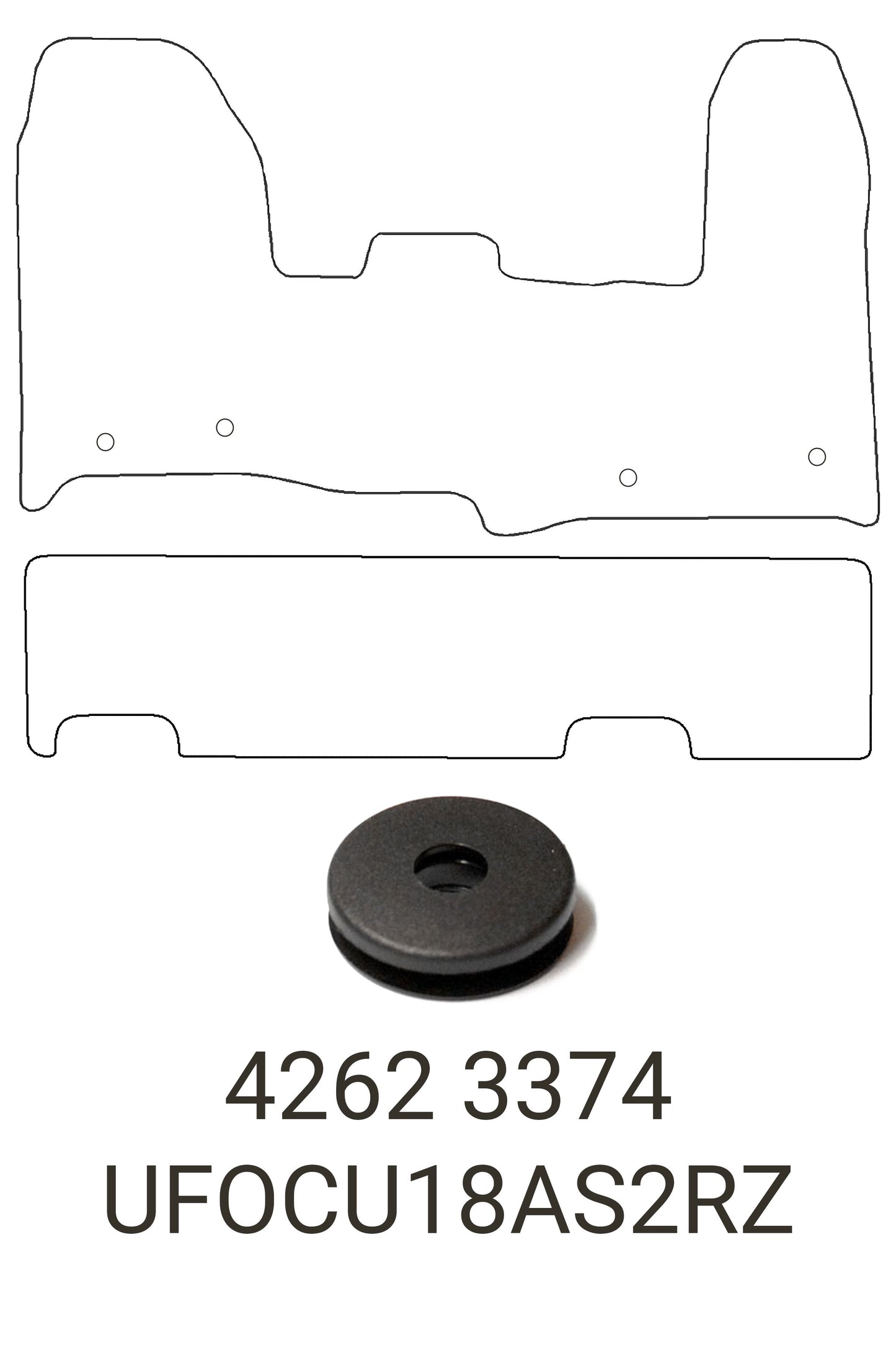 Turtle Covers Mats Tailored Rubber Mats Fits Ford Custom 2013-2023 Tailored Crew Cab Rubber Mats