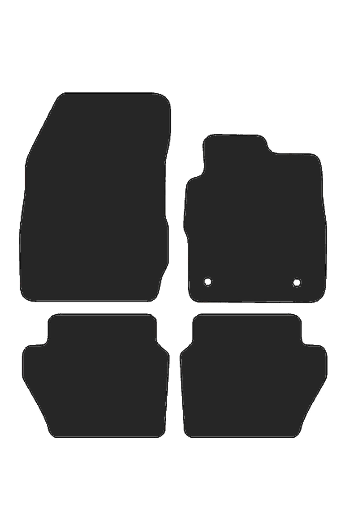 Turtle Covers Mats Tailored Rubber Mats Fits Ford Fiesta 2008-2018 Tailored Rubber Mats