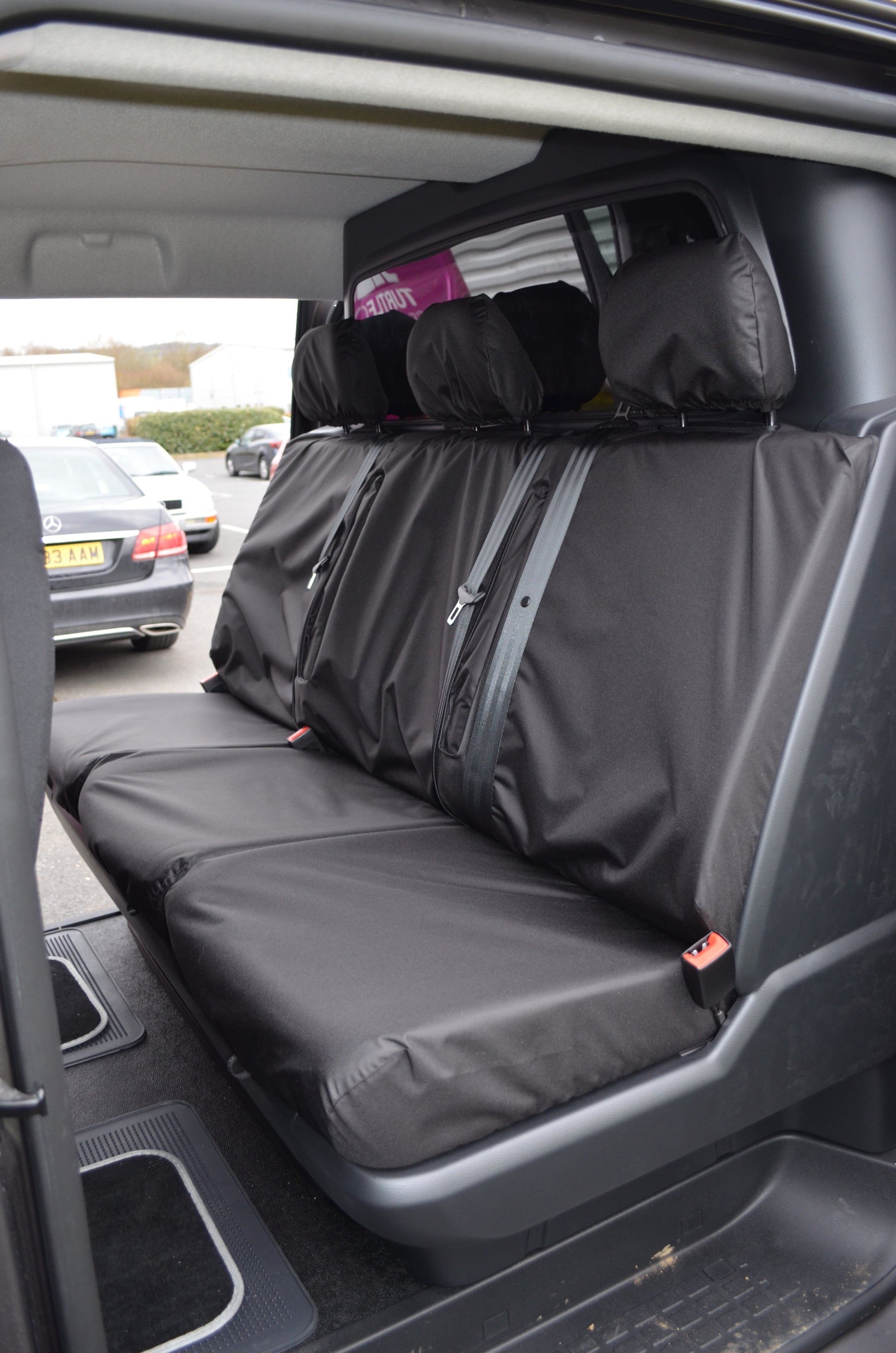 Turtle Covers Seats Tailored Seat Covers Fits Fiat e-Scudo 2022+ Crew Cab Tailored Seat Covers