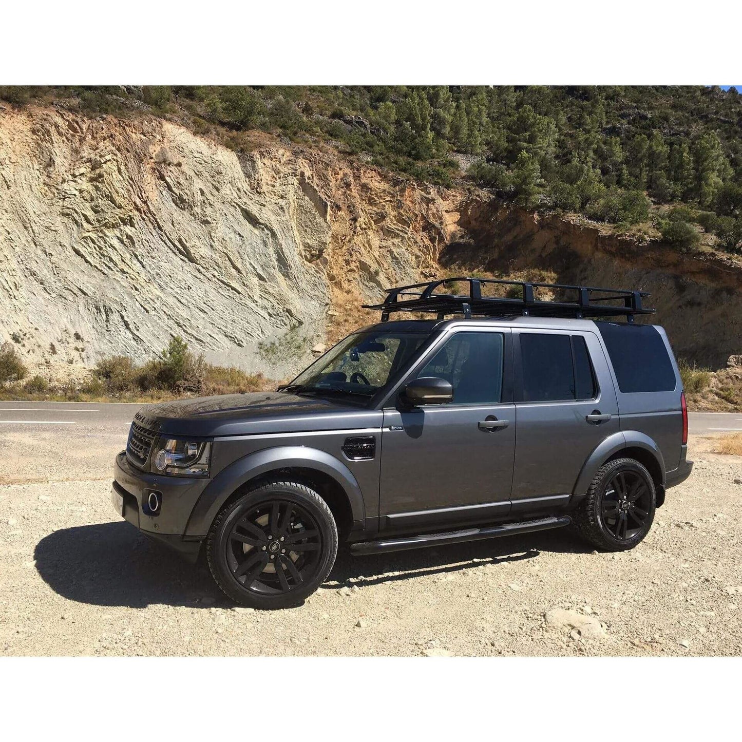Direct4x4 Roof Racks Expedition Aluminium Full Basket Roof Rack for Land Rover Discovery 3 and 4