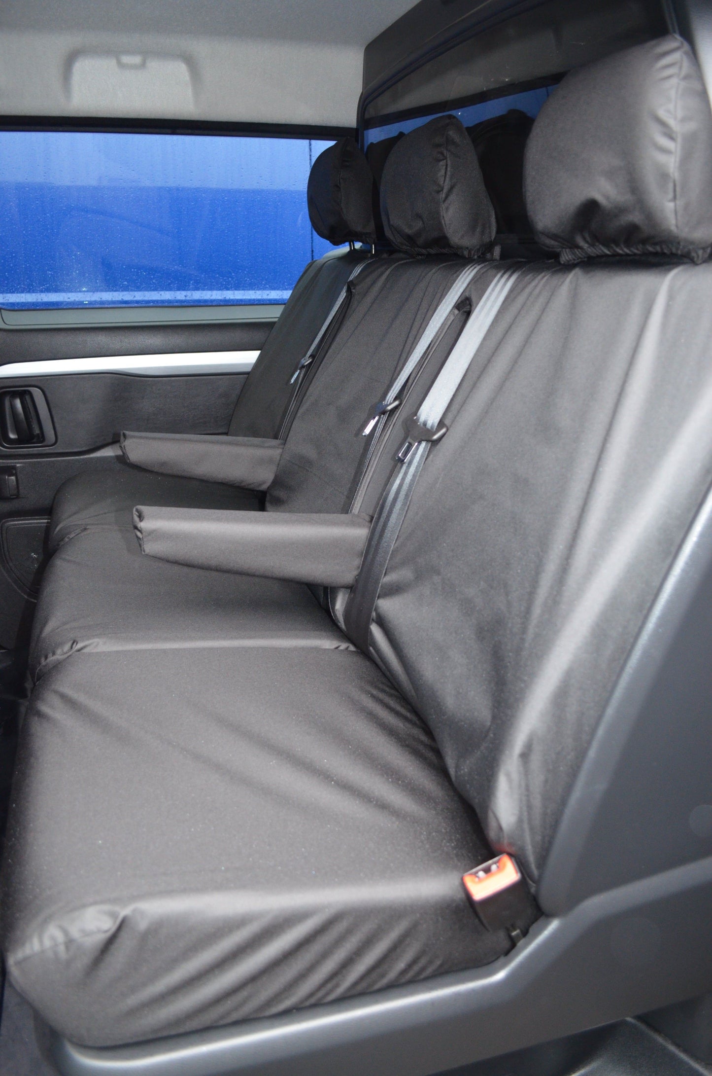 Turtle Covers Seats Tailored Seat Covers Fits Vauxhall Vivaro 2019+ Crew Cab Rear Tailored Seat Cover